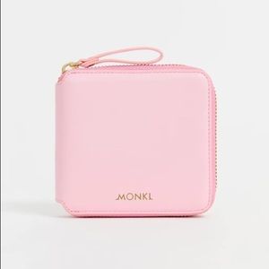 MONKI | Pink Square Zip Wallet